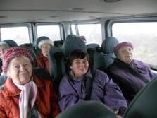 Prachatice: "Vánoční senior taxi" aneb město a okolí z okénka autobusu